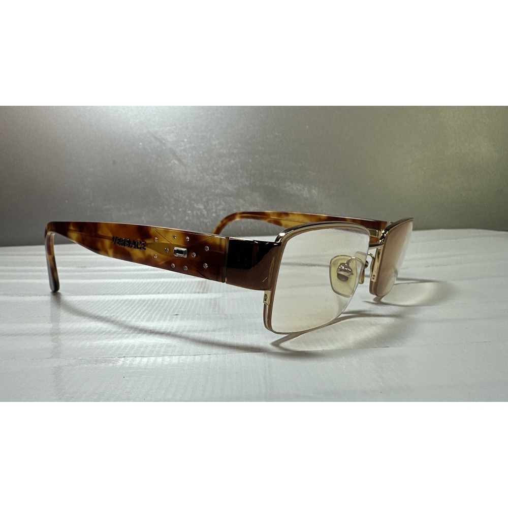 VERSACE MOD. 1136 1002 GOLD BROWN EYEGLASSES (Frame Only) Size 51-17-135